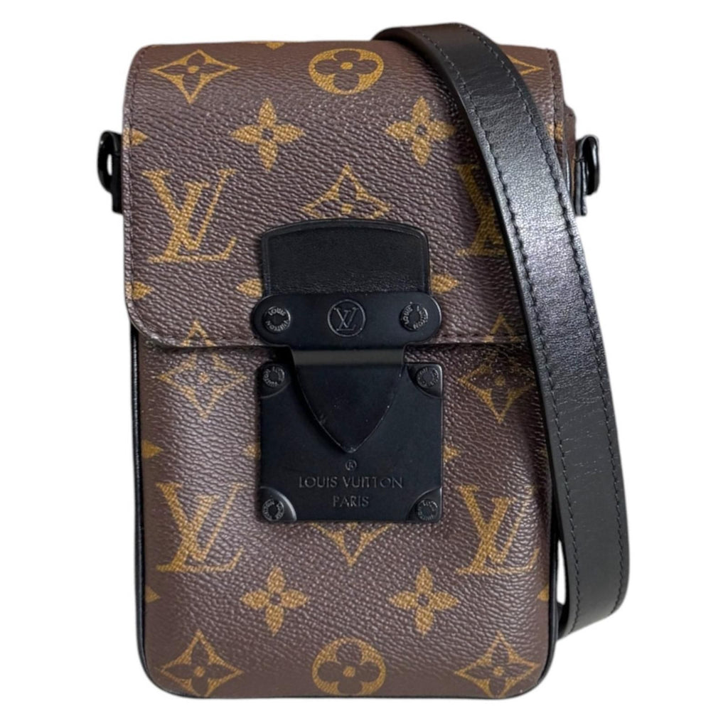 Louis Vuitton S Rock Vertical Wearable Wallet Monogram Macassar Shoulder Bag