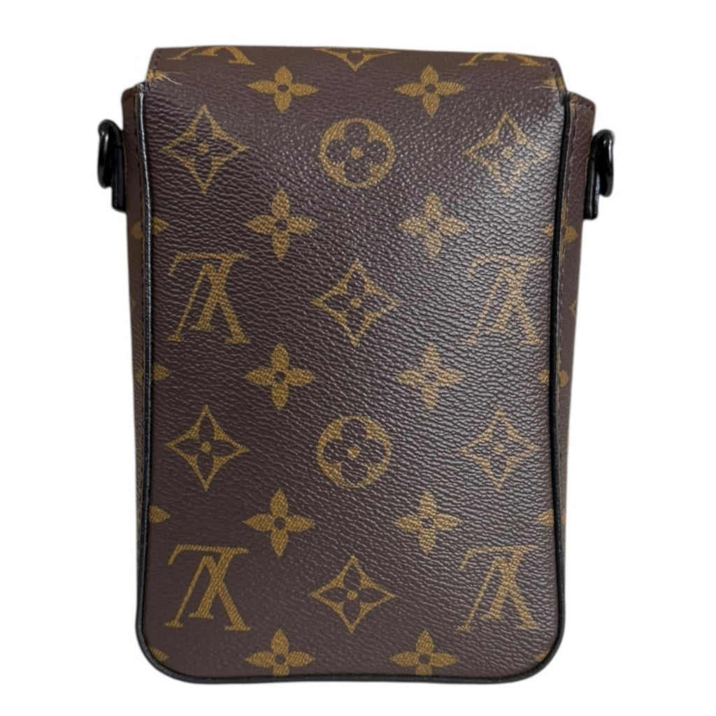 Louis Vuitton S Rock Vertical Wearable Wallet Monogram Macassar Shoulder Bag — view 3