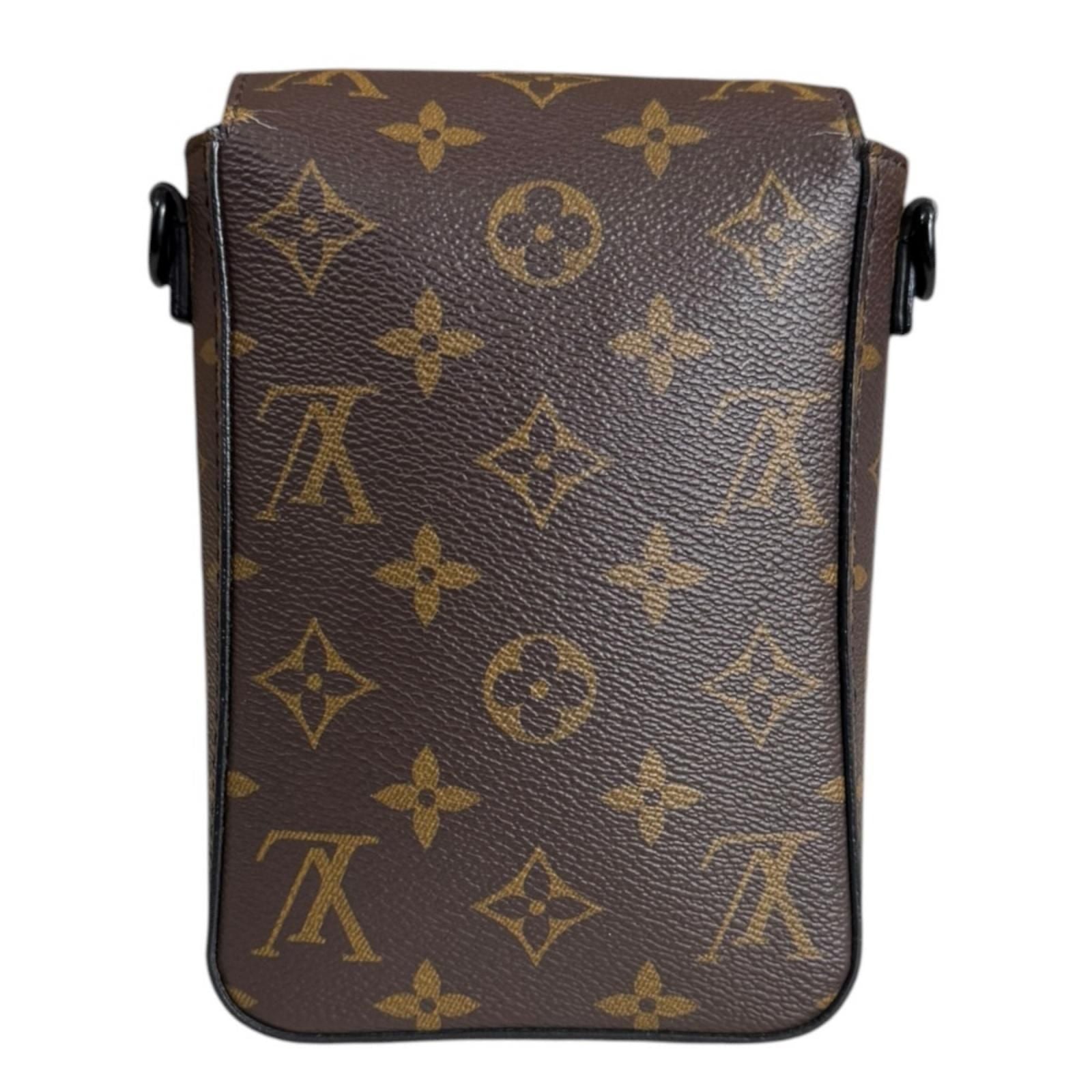 Louis Vuitton S Rock Vertical Wearable Wallet Monogram Macassar Shoulder Bag — view 3