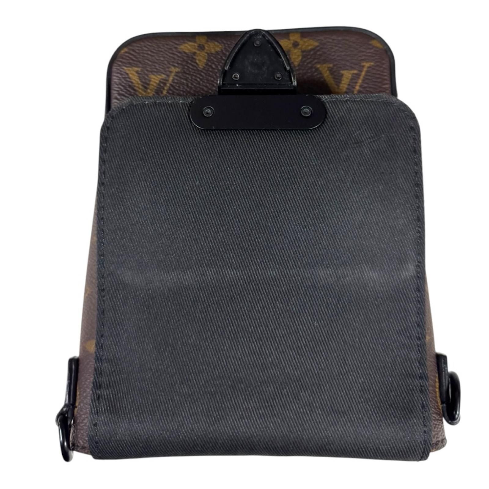 Louis Vuitton S Rock Vertical Wearable Wallet Monogram Macassar Shoulder Bag — view 8