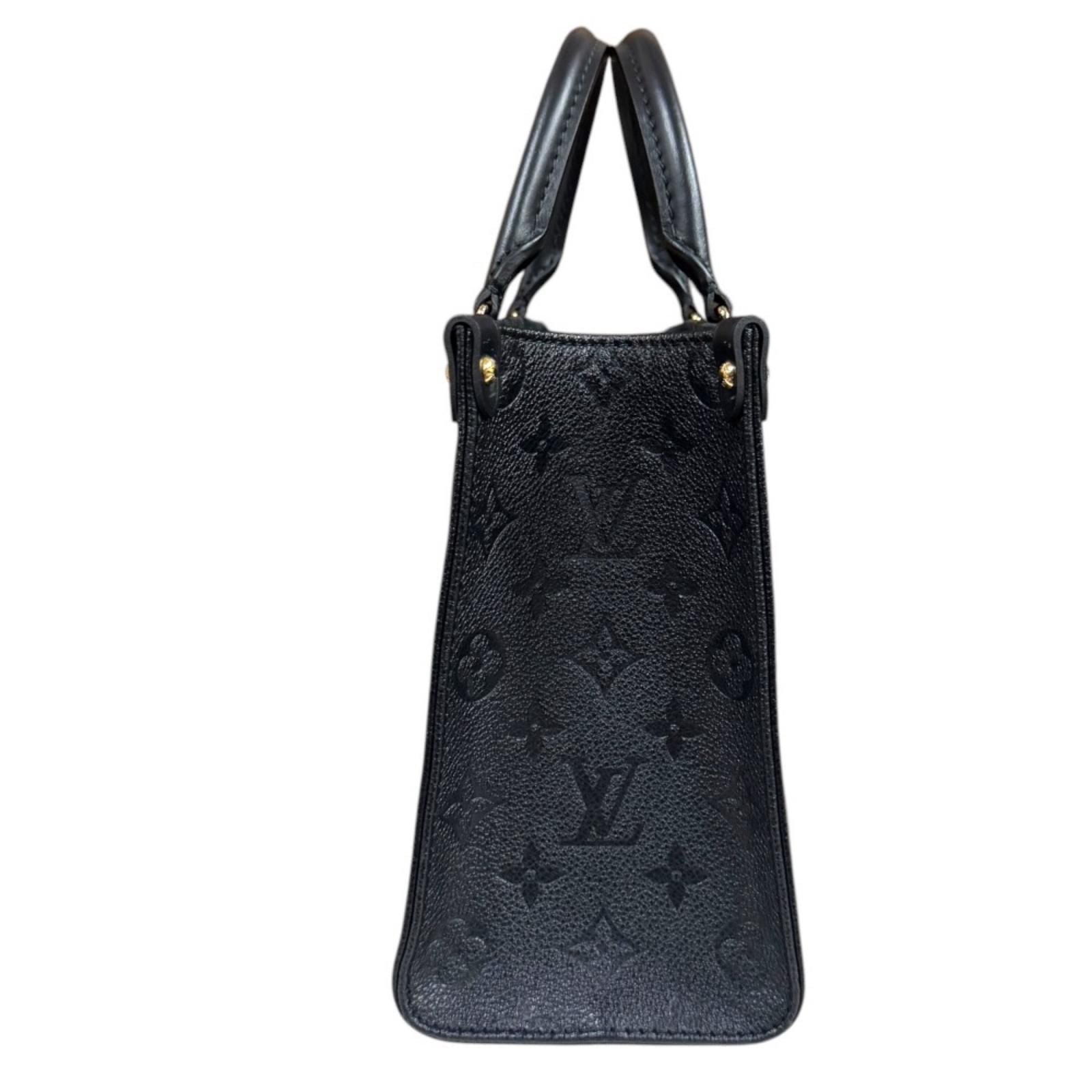 Louis Vuitton On The Go PM Monogram Empreinte Shoulder Bag Black Vintage — view 3