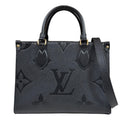 Louis Vuitton On The Go PM Monogram Empreinte Shoulder Bag Black Vintage