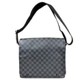 Louis Vuitton District MM NM Damier Graphite Shoulder Bag Canvas Black Vintage