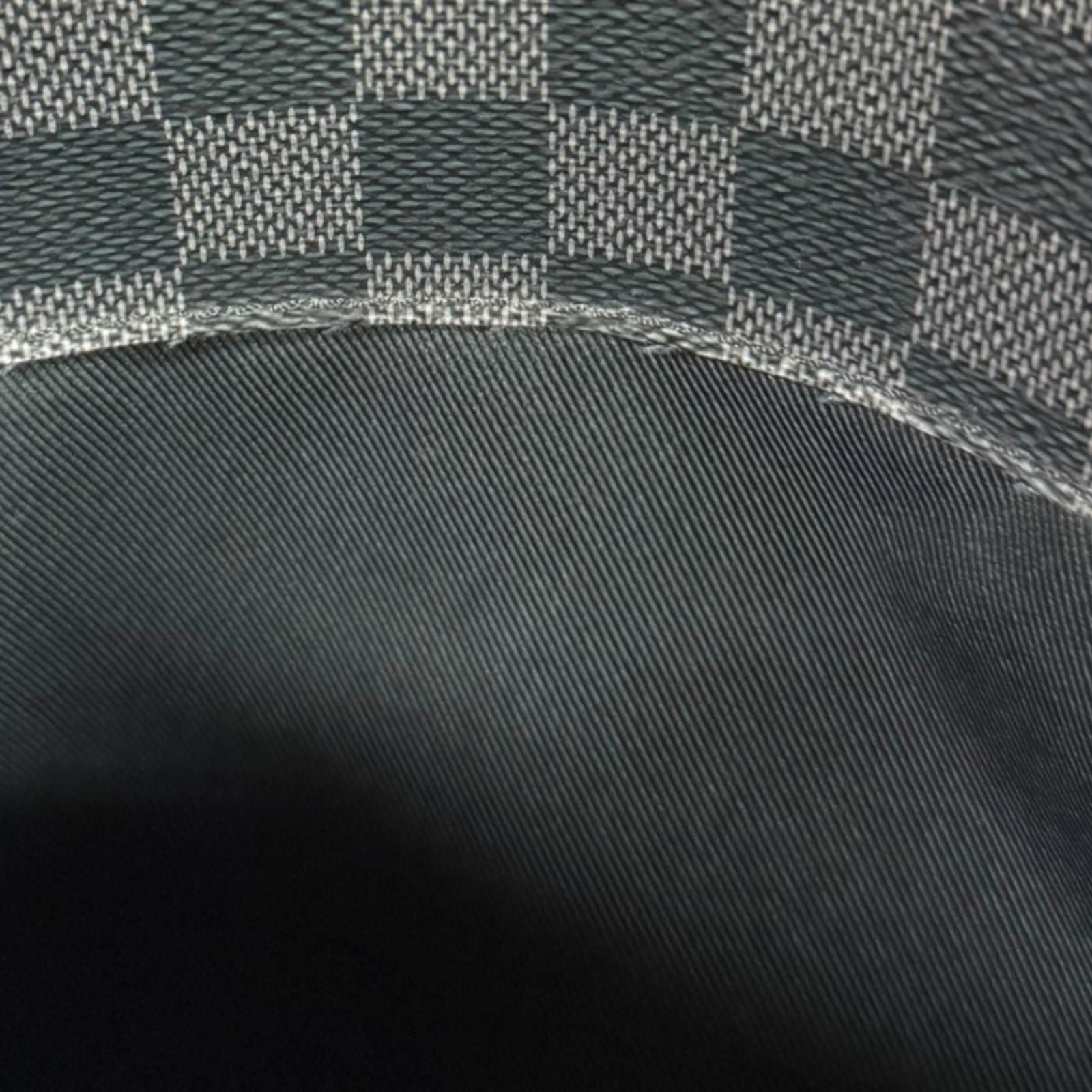Louis Vuitton District MM NM Damier Graphite Shoulder Bag Canvas Black Vintage — view 7