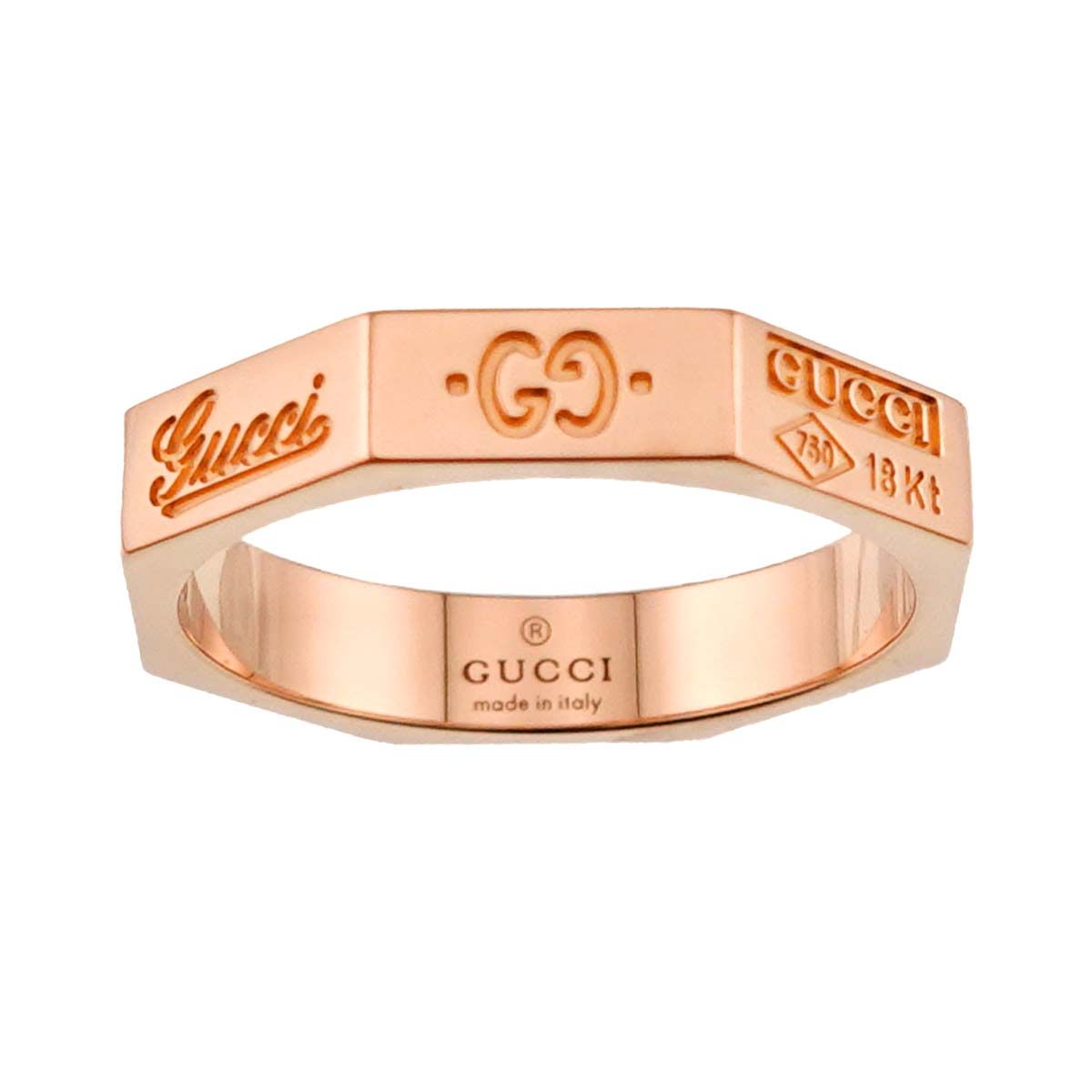 Gucci Octagonal Ring 18k PG Pink Gold — view 2