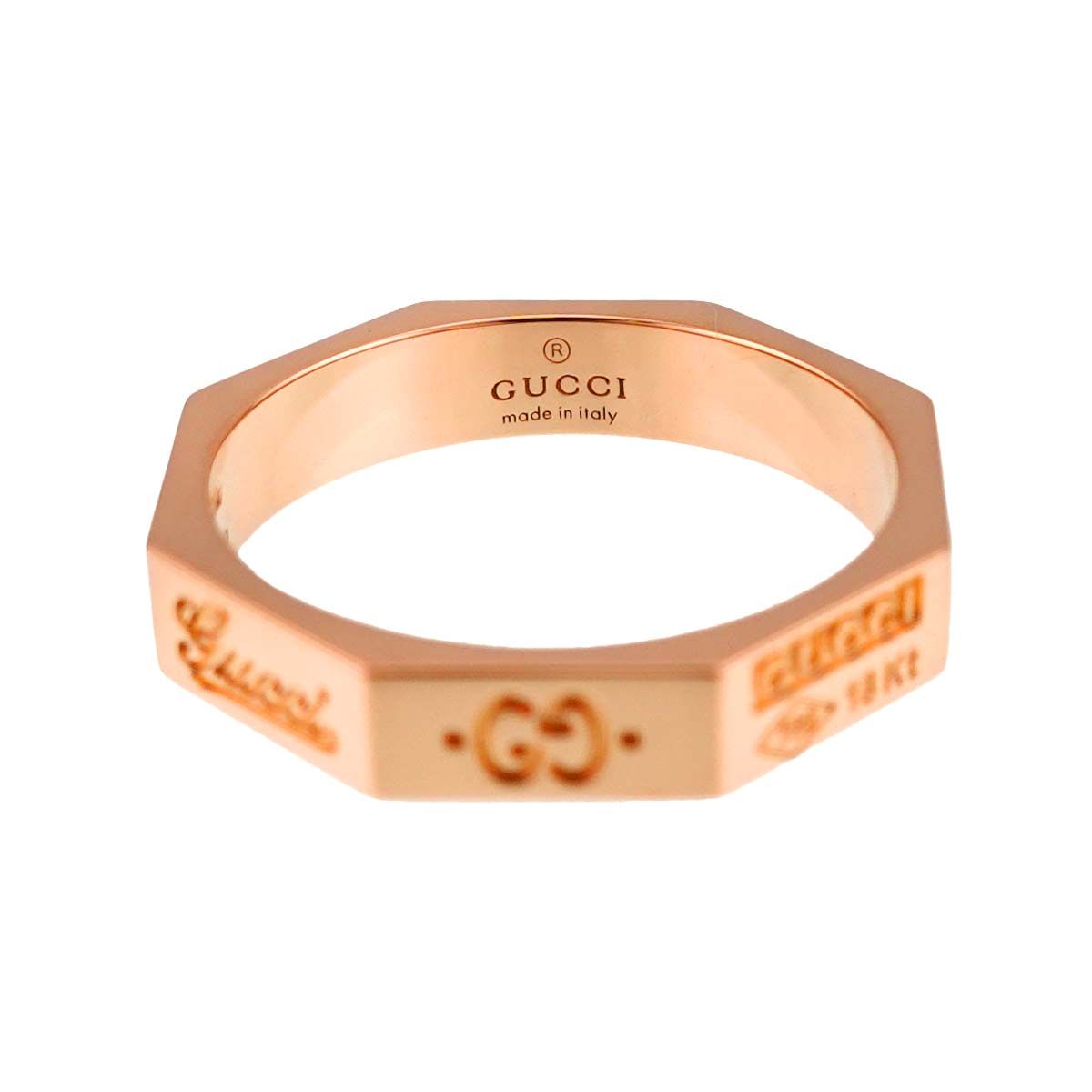 Gucci Octagonal Ring 18k PG Pink Gold — view 4