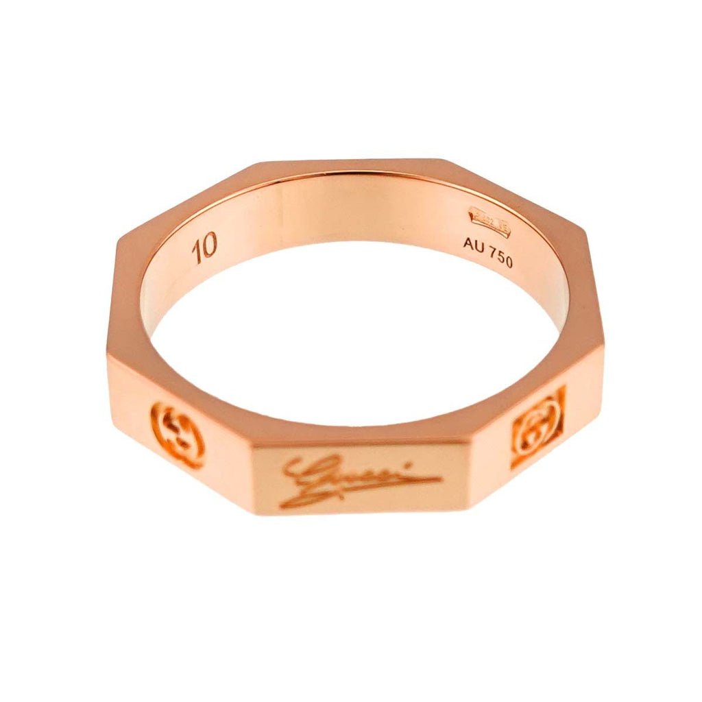 Gucci Octagonal Ring 18k PG Pink Gold — view 3
