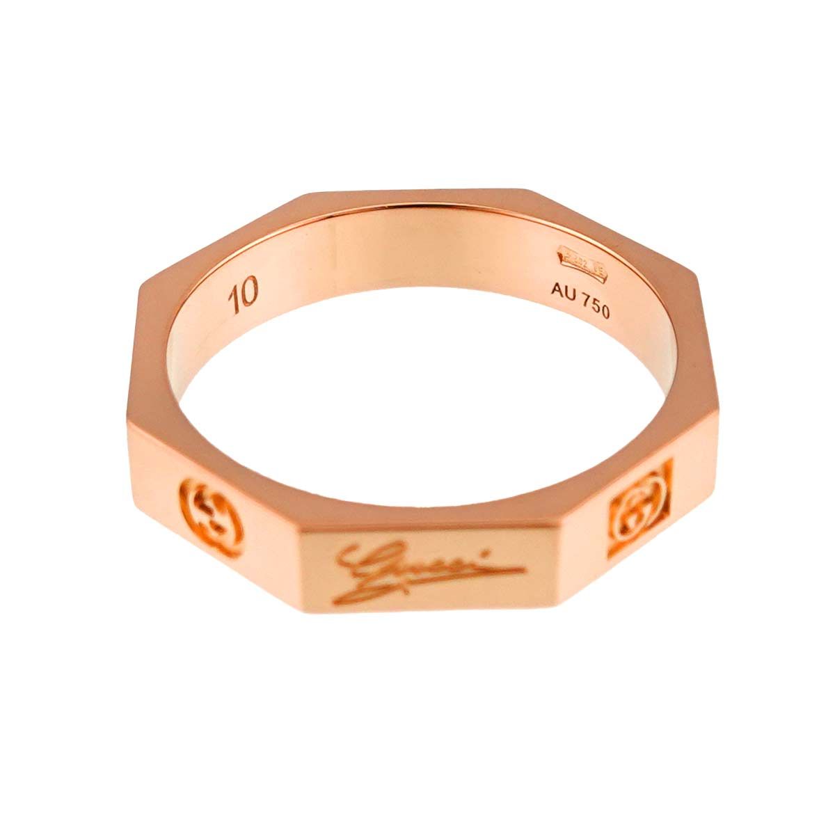 Gucci Octagonal Ring 18k PG Pink Gold — view 3