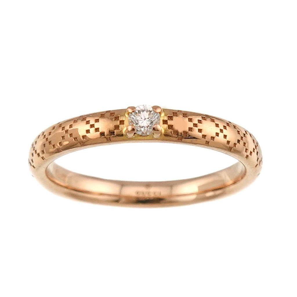 Gucci Diamantissima Diamond Ring 18k PG Pink Gold 750 — view 2