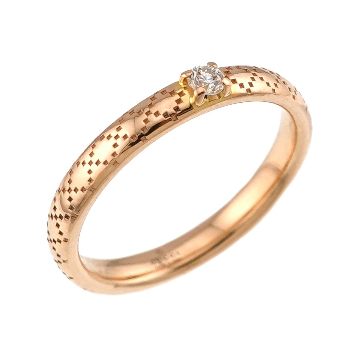 Gucci Diamantissima Diamond Ring 18k PG Pink Gold 750 — view 6
