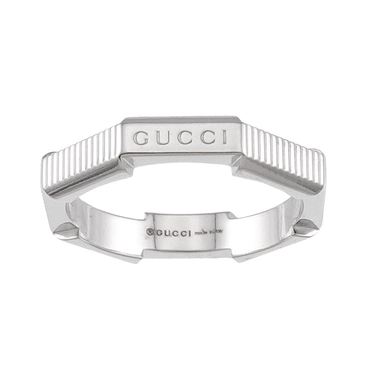 Gucci Link to Love Ring 18k WG White Gold 750 — view 2
