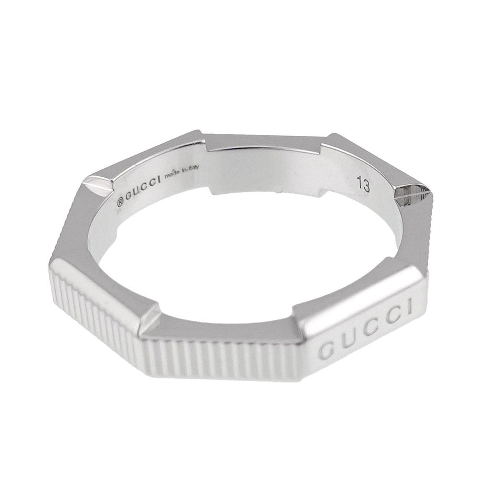 Gucci Link to Love Ring 18k WG White Gold 750 — view 4