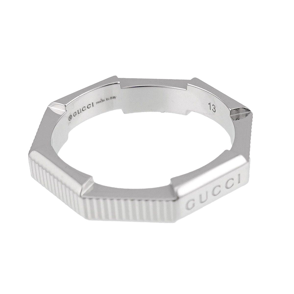 Gucci Link to Love Ring 18k WG White Gold 750 — view 4