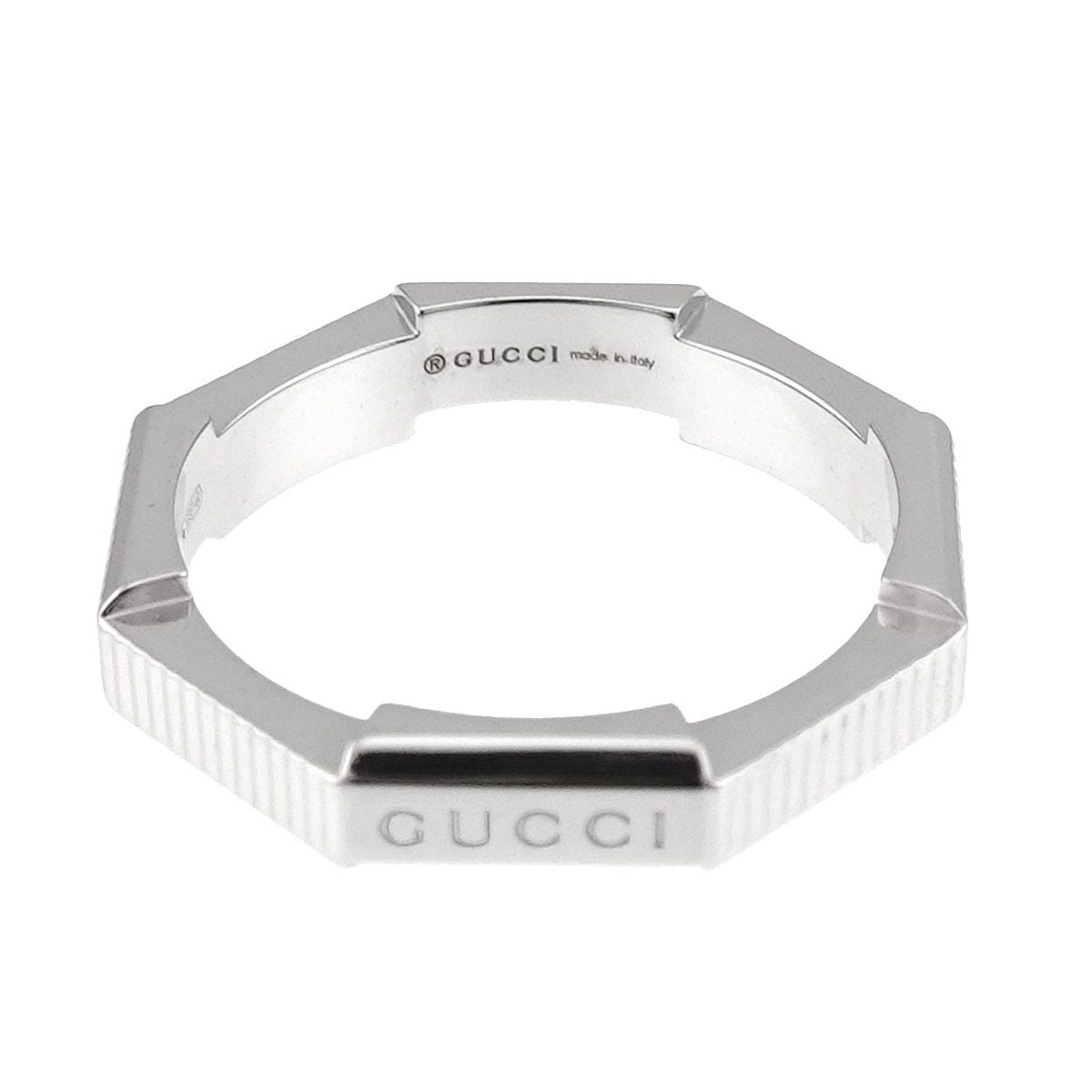 Gucci Link to Love Ring 18k WG White Gold 750 — view 3