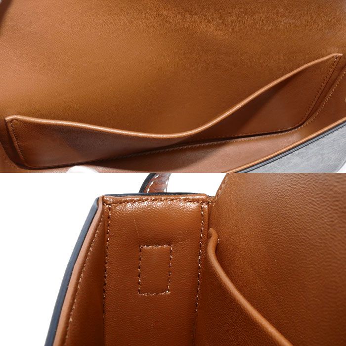 Celine Triomphe Claude Shoulder Bag Brown Vintage — view 5