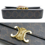 Celine Triomphe Claude Shoulder Bag Brown Vintage — view 3