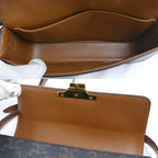 Celine Triomphe Claude Shoulder Bag Brown Vintage — view 4