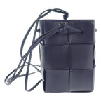 Bottega Veneta Cassette Mini Crossbody Bucket Shoulder Bag Lambskin Intrecht — view 3