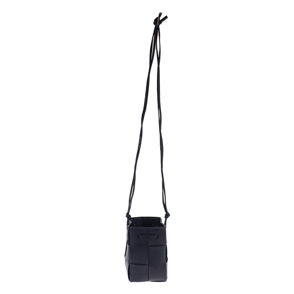 Bottega Veneta Cassette Mini Crossbody Bucket Shoulder Bag Lambskin Intrecht — view 5