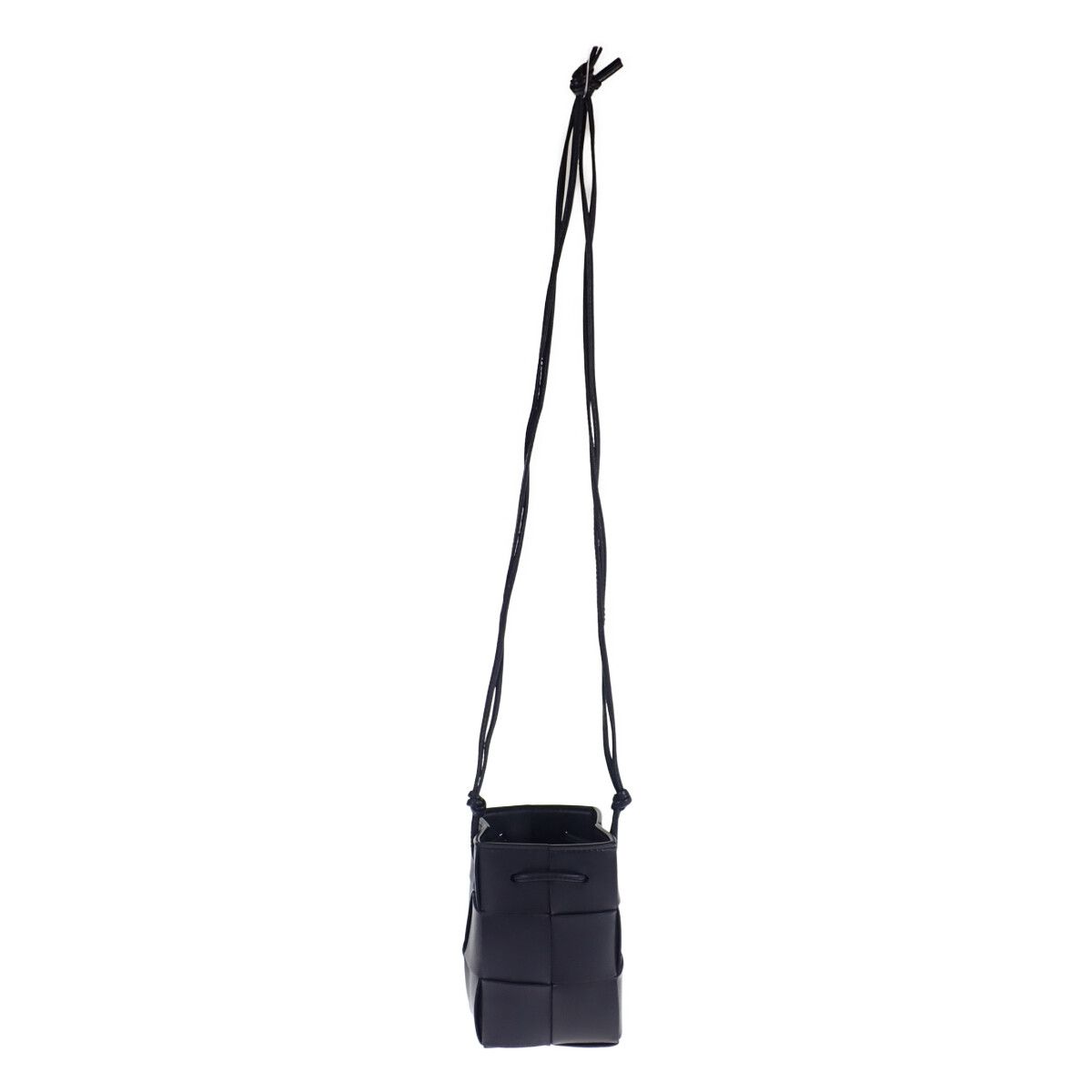 Bottega Veneta Cassette Mini Crossbody Bucket Shoulder Bag Lambskin Intrecht — view 5