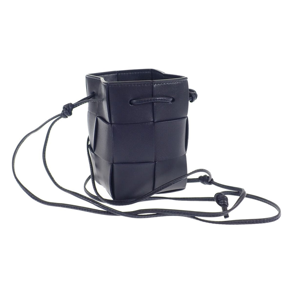 Bottega Veneta Cassette Mini Crossbody Bucket Shoulder Bag Lambskin Intrecht — view 2