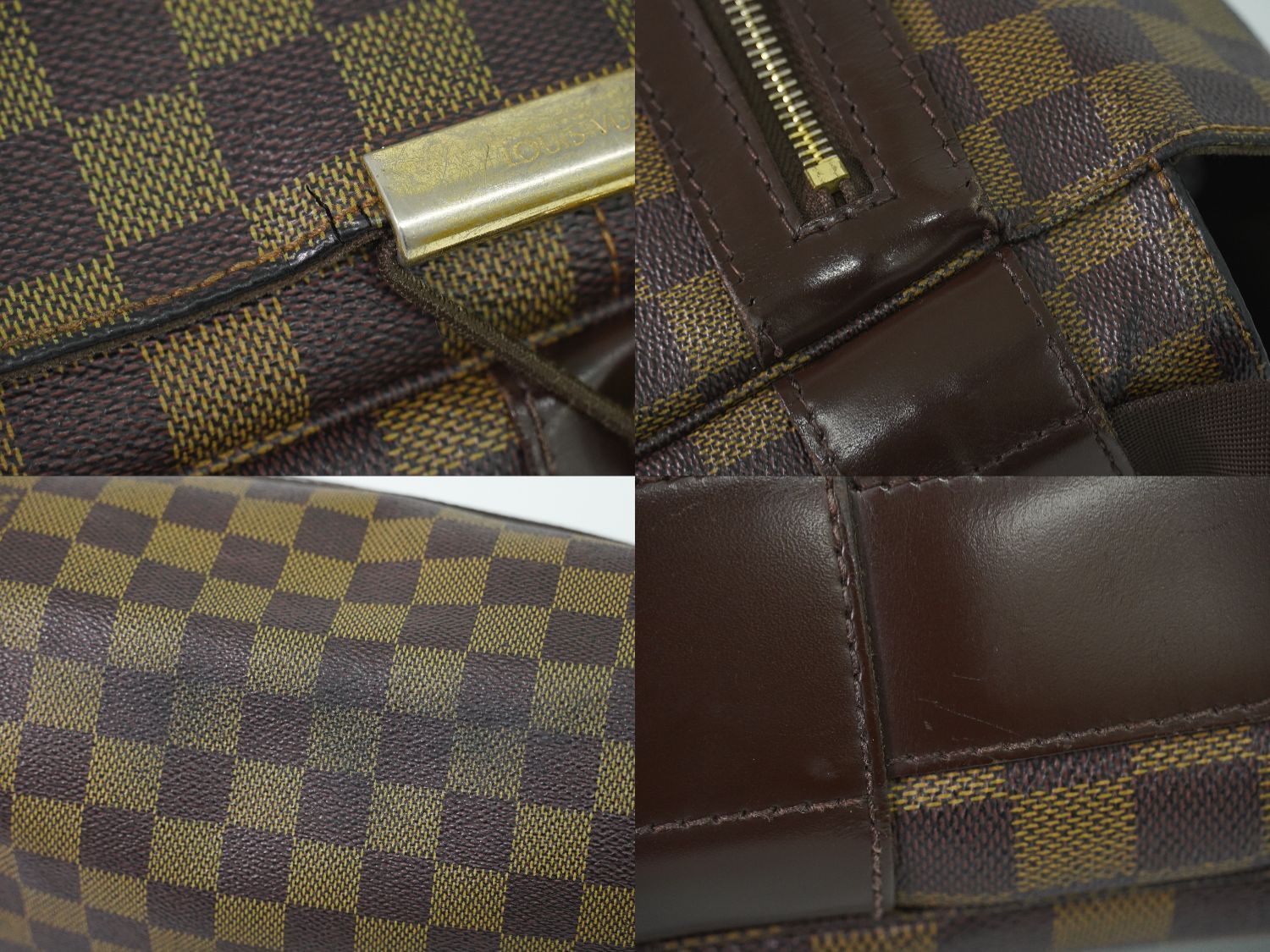 Louis Vuitton LV Bastille Damier Ebene Shoulder Bag Brown Vintage — view 7