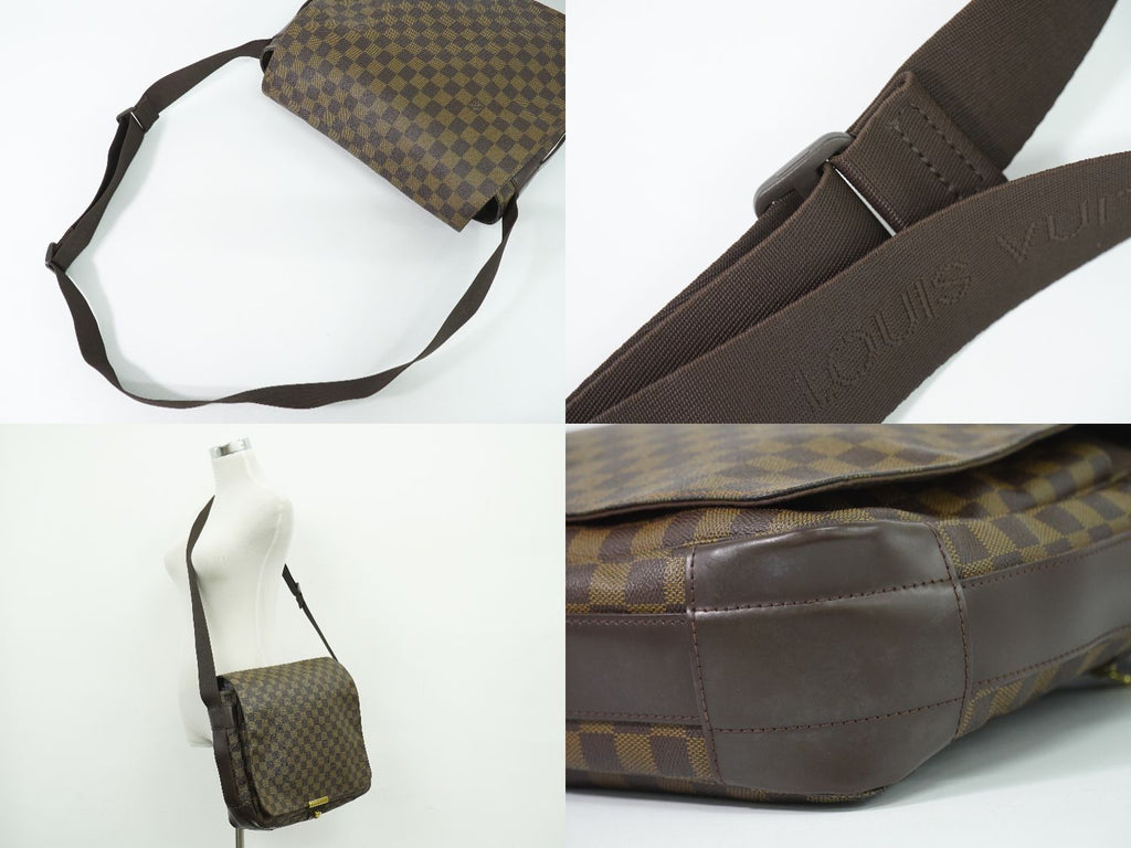 Louis Vuitton LV Bastille Damier Ebene Shoulder Bag Brown Vintage — view 6