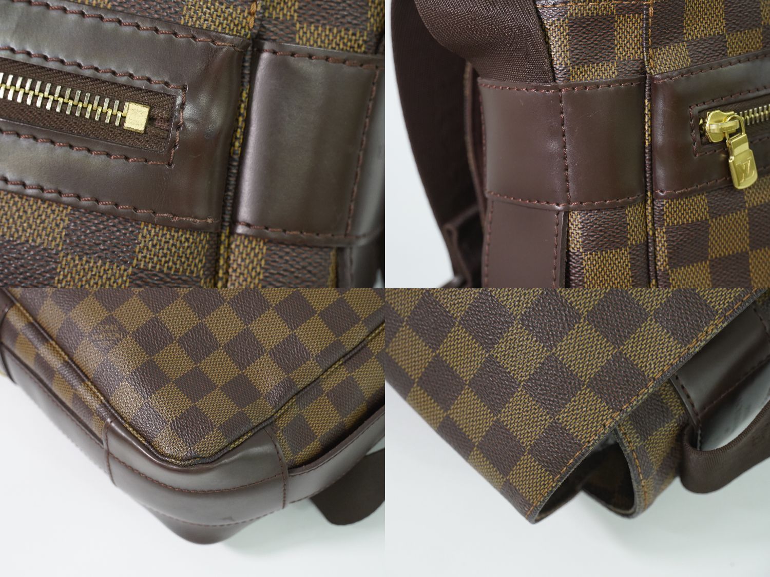 Louis Vuitton LV Bastille Damier Ebene Shoulder Bag Brown Vintage — view 7
