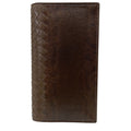 Bottega Veneta Wallet Bifold Intrecciato Karung Leather Brown Compact Capacity