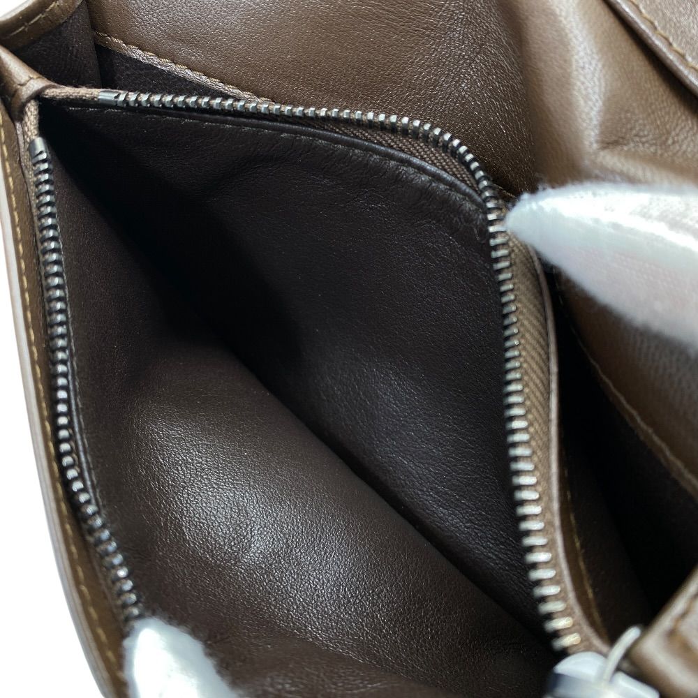Bottega Veneta Wallet Bifold Intrecciato Karung Leather Brown Compact Capacity — view 7