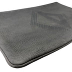 Dior Pouch Clutch Leather Gray Lightweight Capacity Crossbody — view 4