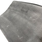 Dior Pouch Clutch Leather Gray Lightweight Capacity Crossbody — view 6