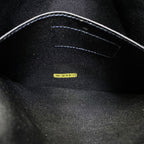 Chanel Quilted Backpack Nap Pearl Logo Satin Leather Navy Lightweight Capacity — view 8