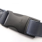 Louis Vuitton Waist Bag Discovery PM Monogram Shadow Navy Blue Leather — view 8
