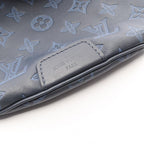 Louis Vuitton Waist Bag Discovery PM Monogram Shadow Navy Blue Leather — view 7