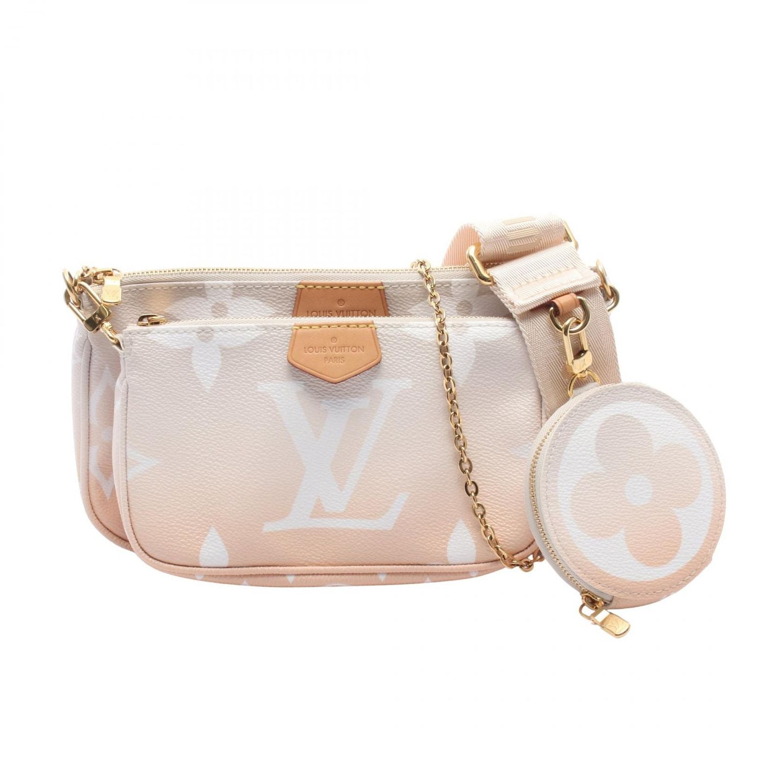 Louis Vuitton Shoulder Bag Multy Pochette Accessory Soir Monogram Giant Bloom