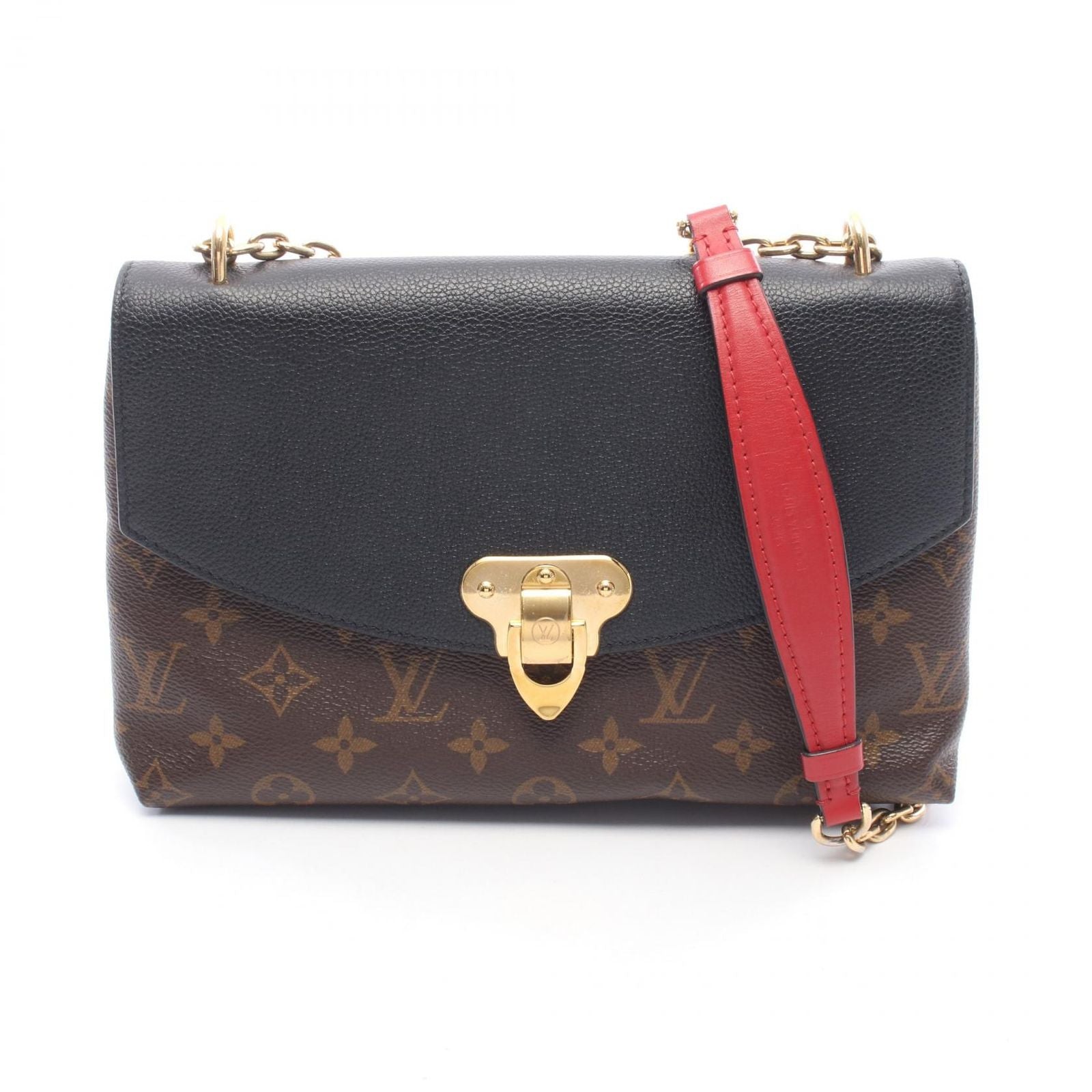 Louis Vuitton Shoulder Bag Sun Placido Monogram Noir Canvas Leather