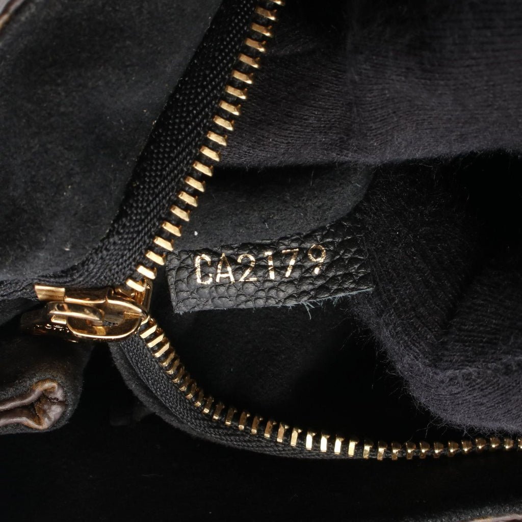 Louis Vuitton Shoulder Bag Sun Placido Monogram Noir Canvas Leather — view 5