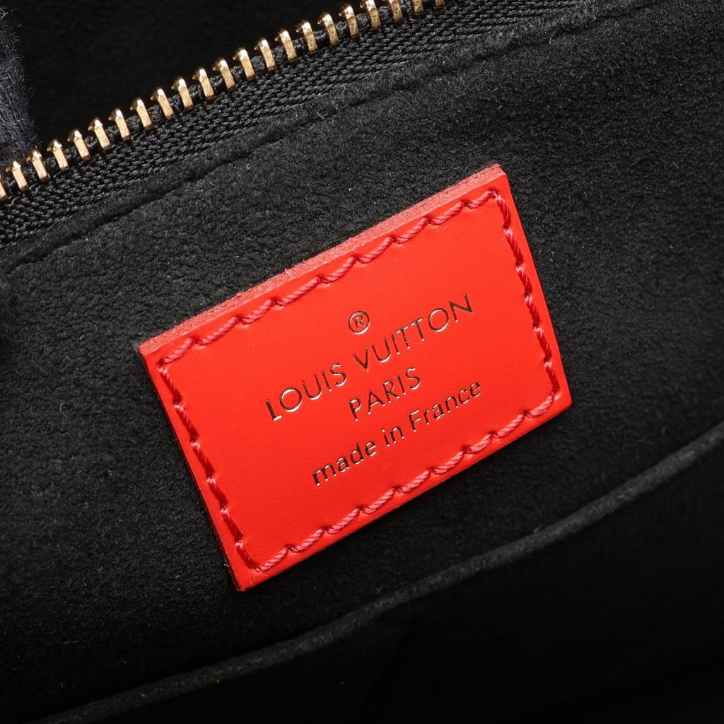 Louis Vuitton Tote Bag On The Go GM Monogram Empreinte LV Crafty 2-Way Black Beige — view 4