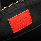 Louis Vuitton Tote Bag On The Go GM Monogram Empreinte LV Crafty 2-Way Black Beige — view 4