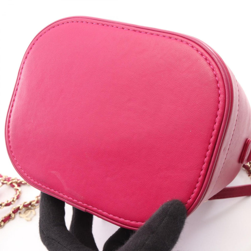 Chanel Handbag CC Logo 2-Way Pink Lambskin CC Vanity Chain — view 7