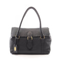 Fendi Linda Bageria Sell Black Leather Selleria Bag