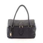 Fendi Linda Bageria Sell Black Leather Selleria Bag