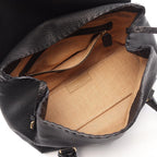 Fendi Linda Bageria Sell Black Leather Selleria Bag — view 3