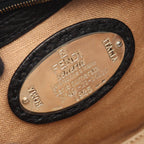 Fendi Linda Bageria Sell Black Leather Selleria Bag — view 4