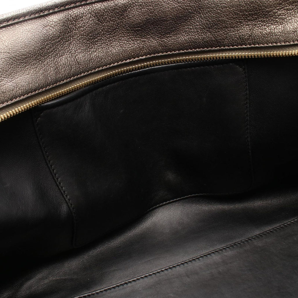 Loewe Amazona 36 Metallic Blanc Leather Handbag — view 7