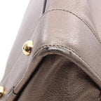 Loewe Amazona 36 Metallic Blanc Leather Handbag — view 8