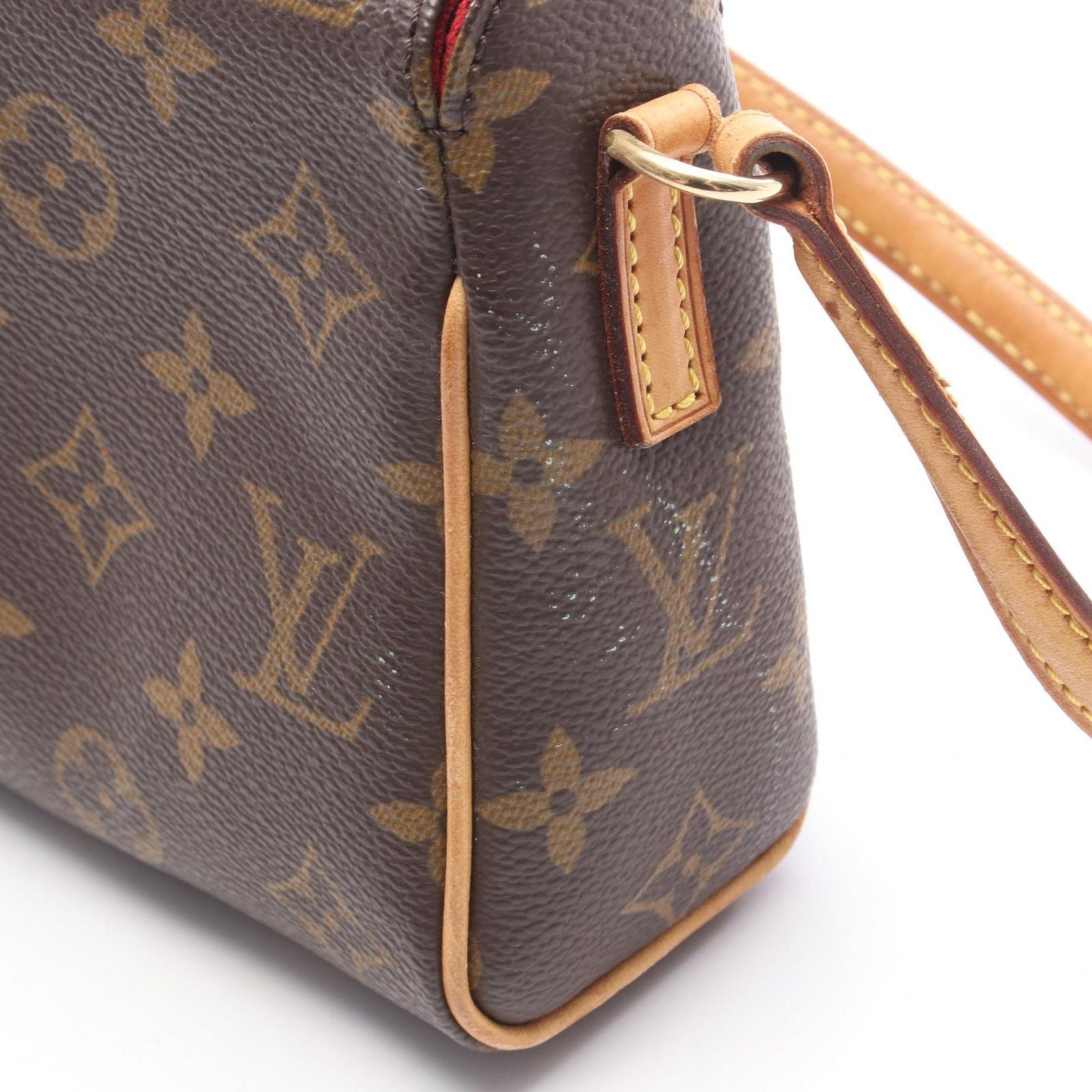 Louis Vuitton Monogram Canvas Leather Handbag — view 6