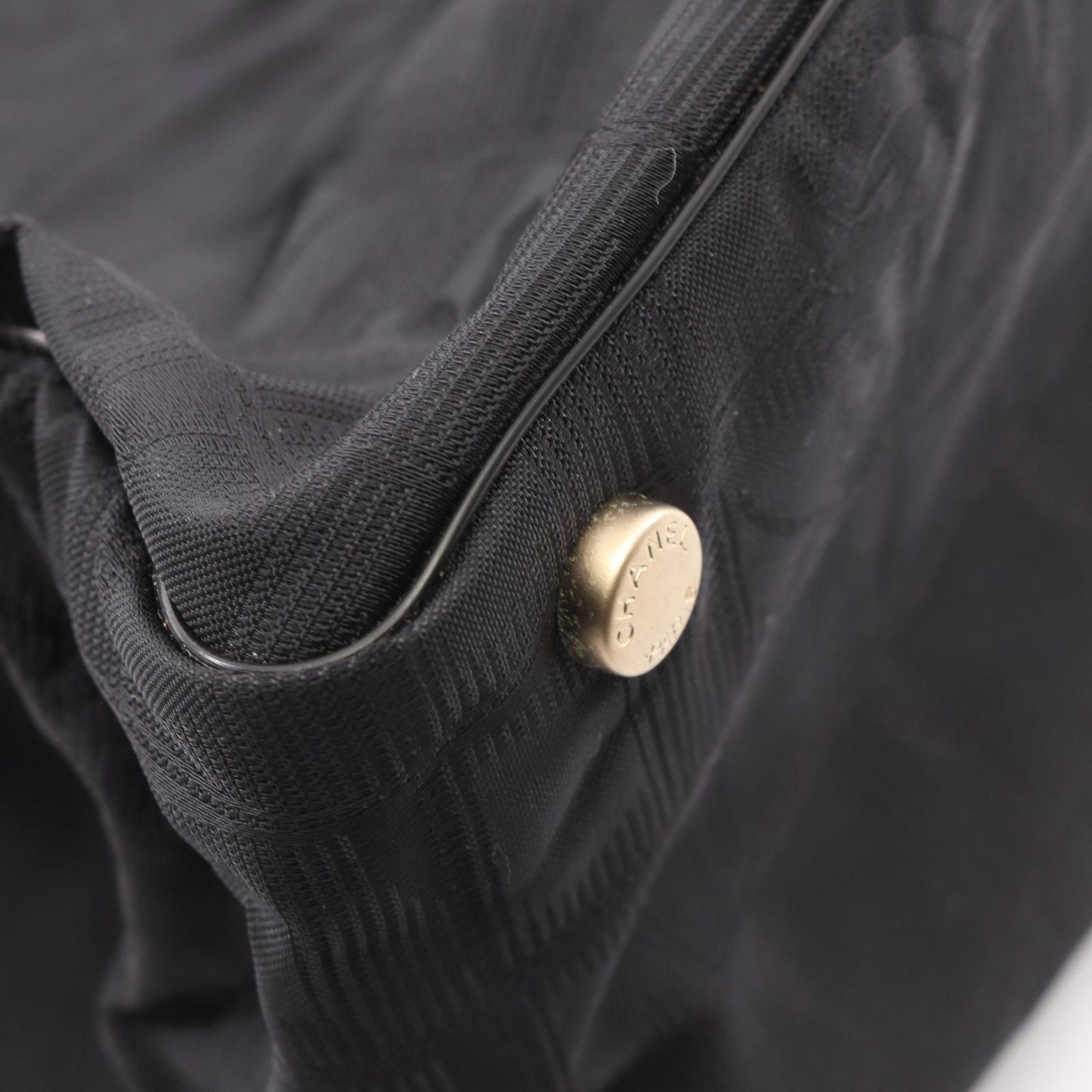 Chanel Tote Bag New Travel Line MM Black Leather New MM — view 8