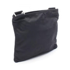 Prada Shoulder Bag Black Nylon Leather Triangle Logo — view 2
